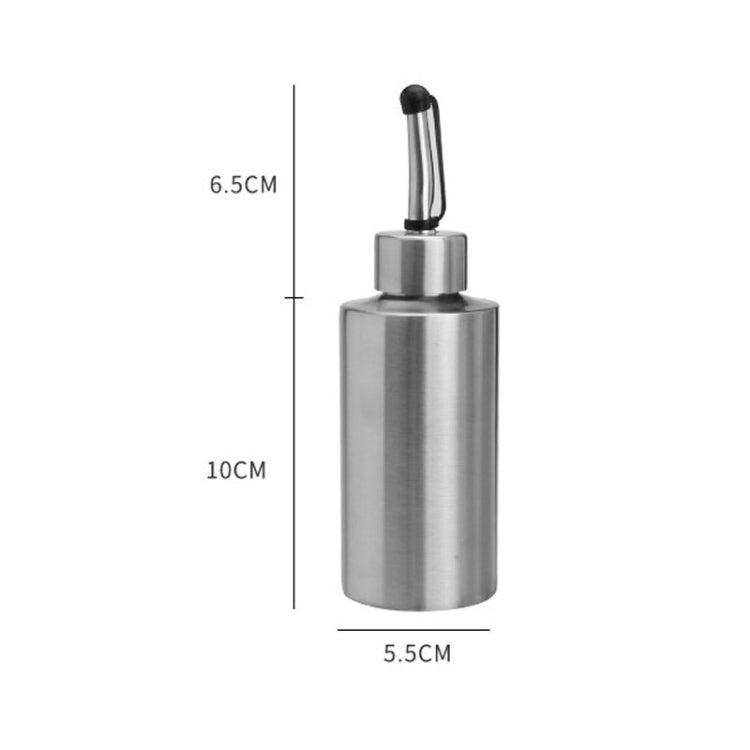 円筒形調味料ボトル ステンレス製オイルポット、250ml、350ml、550ml