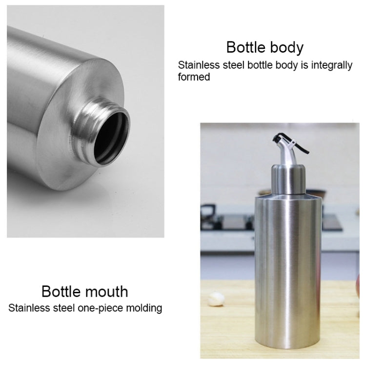 円筒形調味料ボトル ステンレス製オイルポット、250ml、350ml、550ml