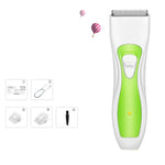 ヘアクリッパー充電式電動クリッパー子供用ヘアカットツール、グリーン＆ホワイト、ブルー＆ホワイト