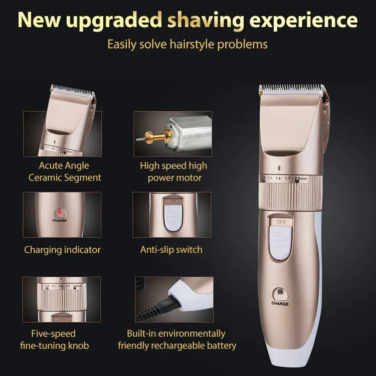 JIANDA X1 ヘアクリッパー 電動クリッパー 充電式 大人子供用 電動フェーダー プラグアンドプレイシェーバー