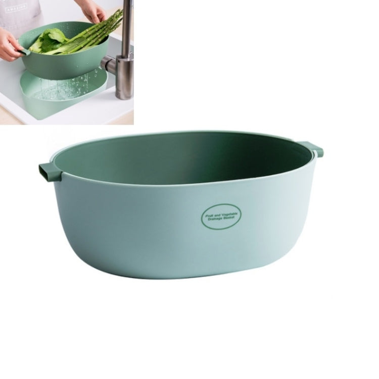 キッチン米パン二重皿野菜水切りバスケットプラスチック果物バスケット、U字型ライトグリーン、U字型ダークレッド、U字型ライトグレー、O字型ライトグリーン、O字型ダークレッド