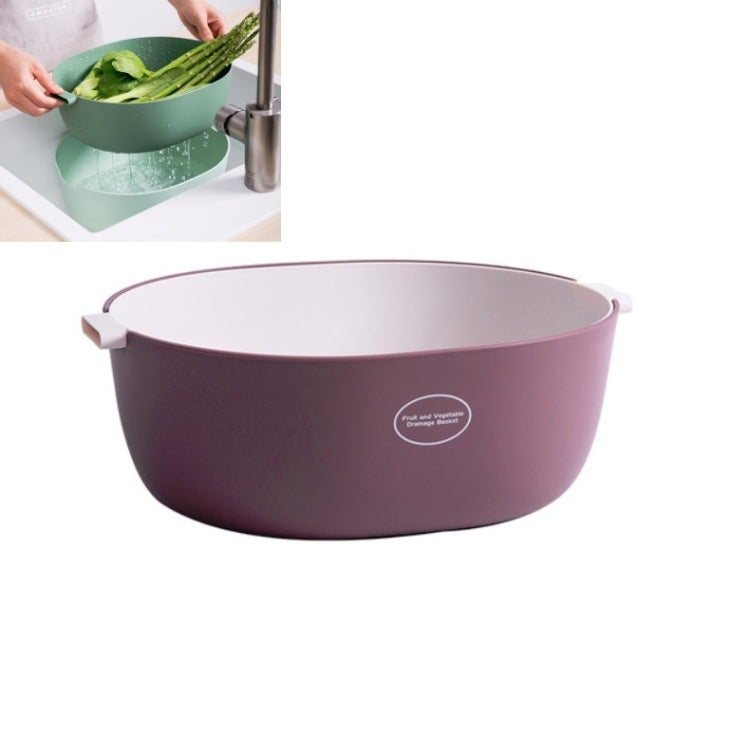 キッチン米パン二重皿野菜水切りバスケットプラスチック果物バスケット、U字型ライトグリーン、U字型ダークレッド、U字型ライトグレー、O字型ライトグリーン、O字型ダークレッド