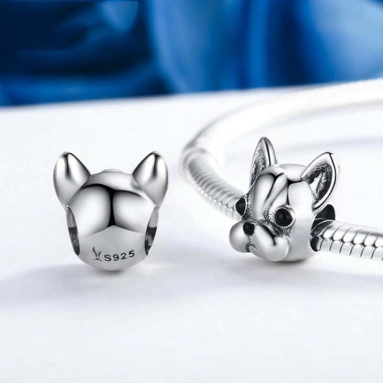 S925スターリングシルバー 動物シリーズ ブルドッグビーズ