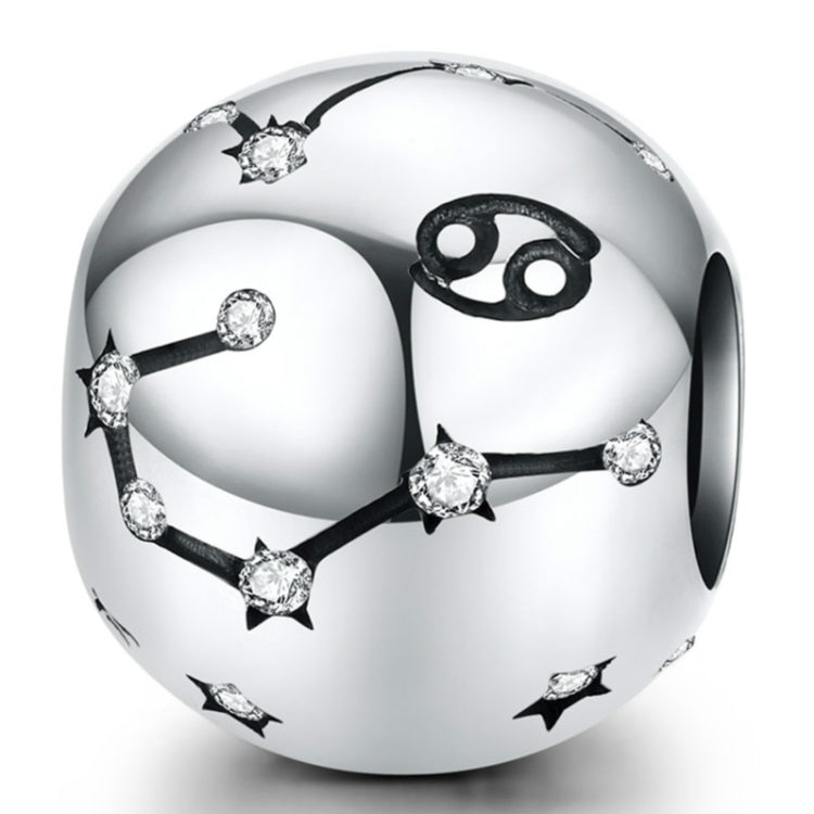 S925 スターリングシルバー 十二星座 ビーズ DIY ブレスレット アクセサリー ジュエリー シルバービーズ、牡羊座、牡牛座、双子座、蟹座、獅子座、乙女座、天秤座、蠍座、射手座、山羊座、水瓶座、魚座