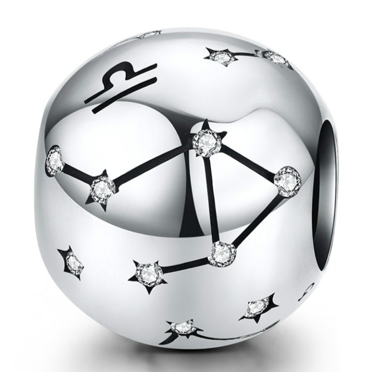 S925 スターリングシルバー 十二星座 ビーズ DIY ブレスレット アクセサリー ジュエリー シルバービーズ、牡羊座、牡牛座、双子座、蟹座、獅子座、乙女座、天秤座、蠍座、射手座、山羊座、水瓶座、魚座