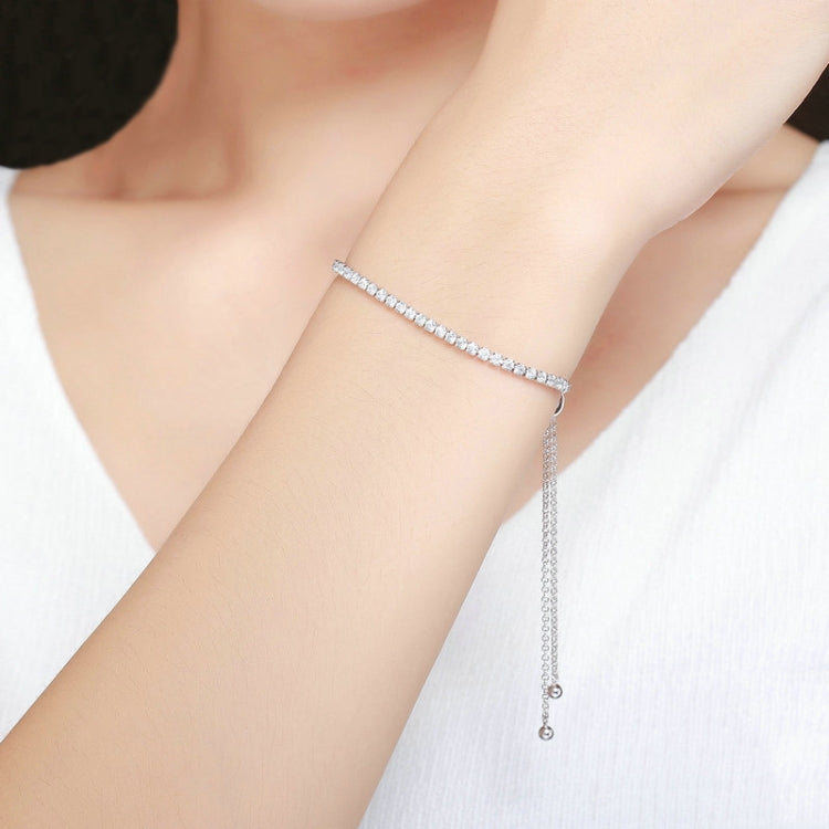 愛情あふれる S925スターリングシルバー ブレスレット 調節可能 女性用ブレスレット, SCB029