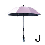 ベビーカー用ユニバーサル傘 スライド式ベビー用ビニール傘 UVカット ユニバーサルクリップ付き 日よけ＆雨兼用傘 ピンク、グレー、ブルー、ブラック