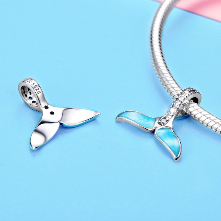 S925 スターリングシルバー オーシャン フィッシュテール ペンダント ネックレス DIY アクセサリー, SCC1067