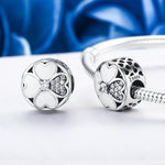 S925 スターリングシルバー ダイヤモンド ハピネス ペタルビーズ ブレスレット アクセサリー, SCC250