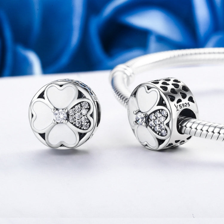 S925 スターリングシルバー ダイヤモンド ハピネス ペタルビーズ ブレスレット アクセサリー, SCC250
