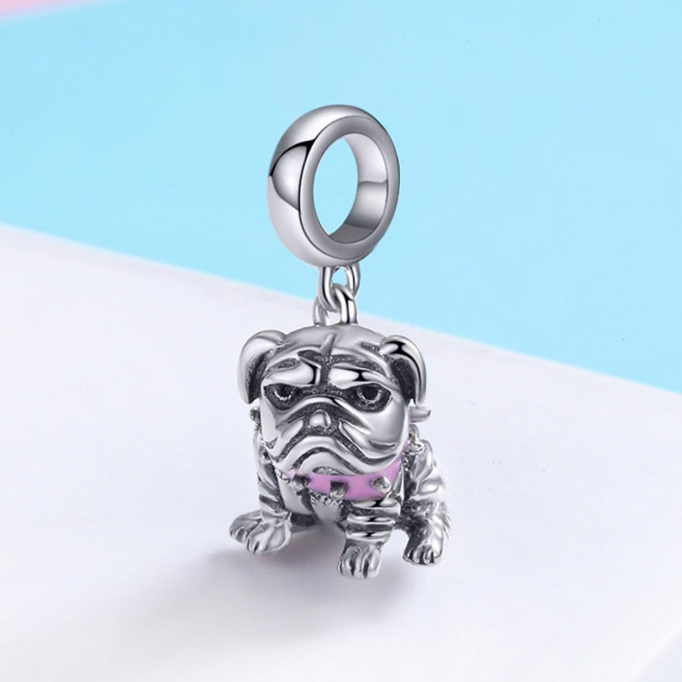 S925 スターリングシルバー ビーズ ブルドッグ チャーム アクセサリー ブレスレット アクセサリー, SCC552