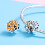 DIYビーズブレスレットアクセサリー S925スターリングシルバー パーソナライズドビー ハイブビーズアクセサリー