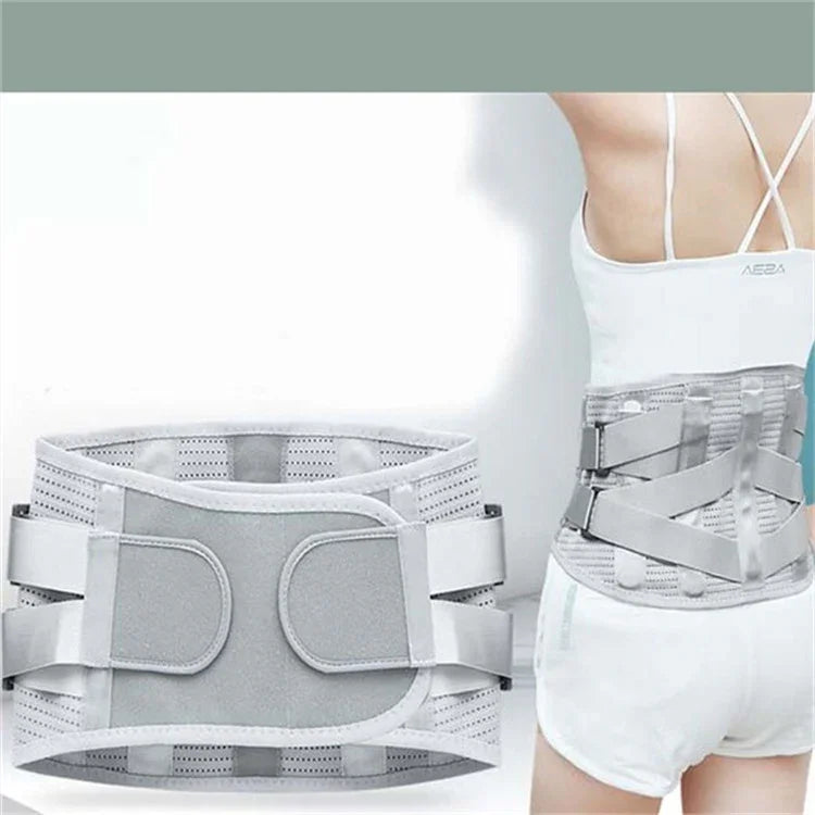 鋼板サポート 暖かく通気性のある医療用腰ベルト 腰部装具、S、M、L、XL、XXL