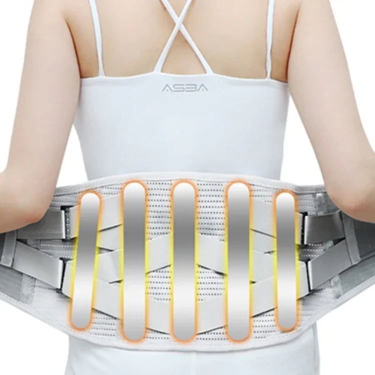 鋼板サポート 暖かく通気性のある医療用腰ベルト 腰部装具、S、M、L、XL、XXL