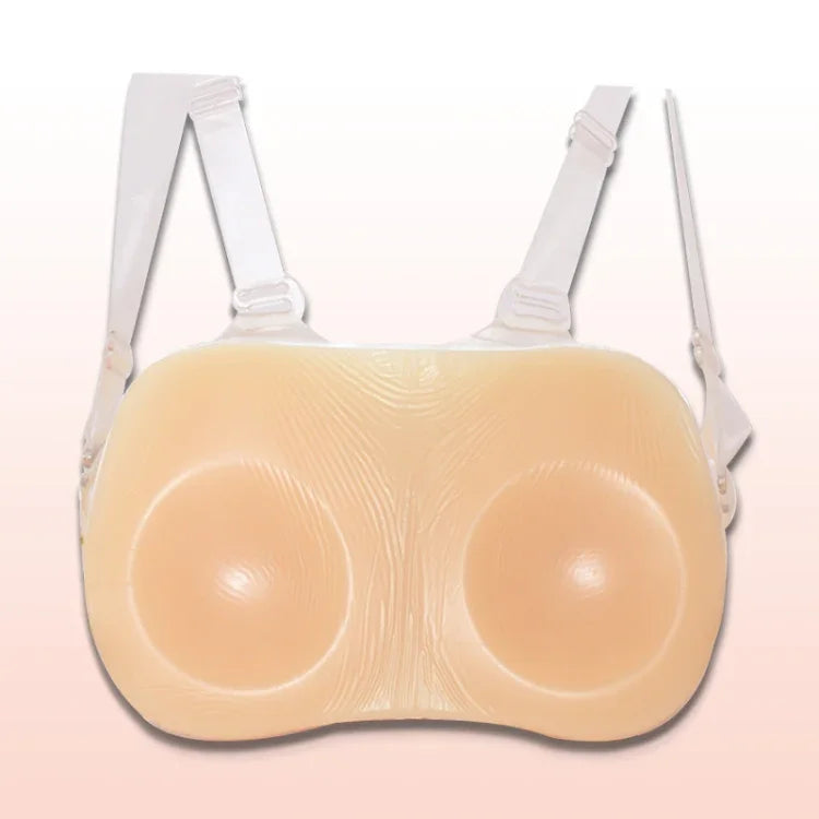 女装用乳房インプラント 連結シリコン乳房義乳 円形乳房 500g、600g、800g、1000g、1300g、1500g、1800g、2000g