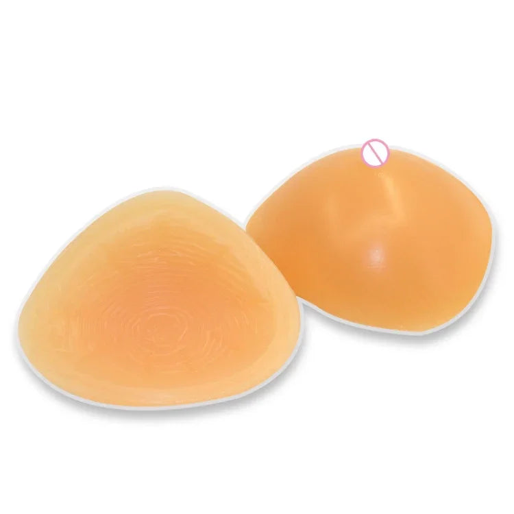 三角形凹底シリコン義乳 術後補正用乳房 150g、200g、250g、300g、350g、400g、450g、500g、600g