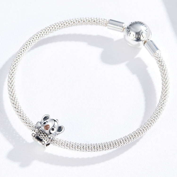S925スターリングシルバー かわいいコアラ動物ビーズ DIYブレスレットアクセサリー、SCC1304