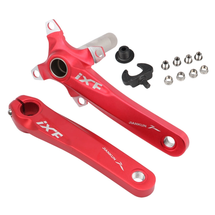 JIANKUN IXFマウンテンバイク中空クランク改造シングルプレート左右クランクシャフトボトムアクスル、左右クランク、左右クランク＋ボトムブラケット