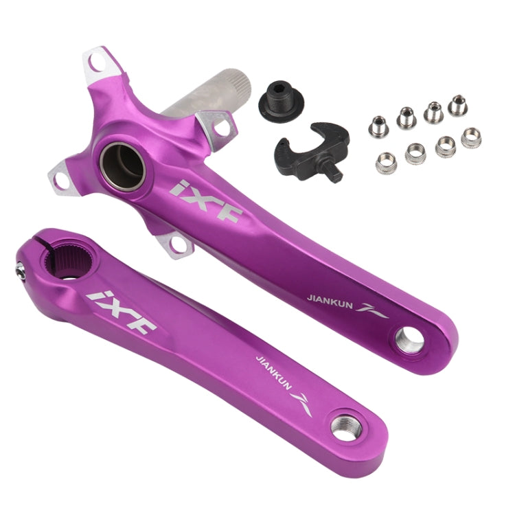 JIANKUN IXFマウンテンバイク中空クランク改造シングルプレート左右クランクシャフトボトムアクスル、左右クランク、左右クランク＋ボトムブラケット