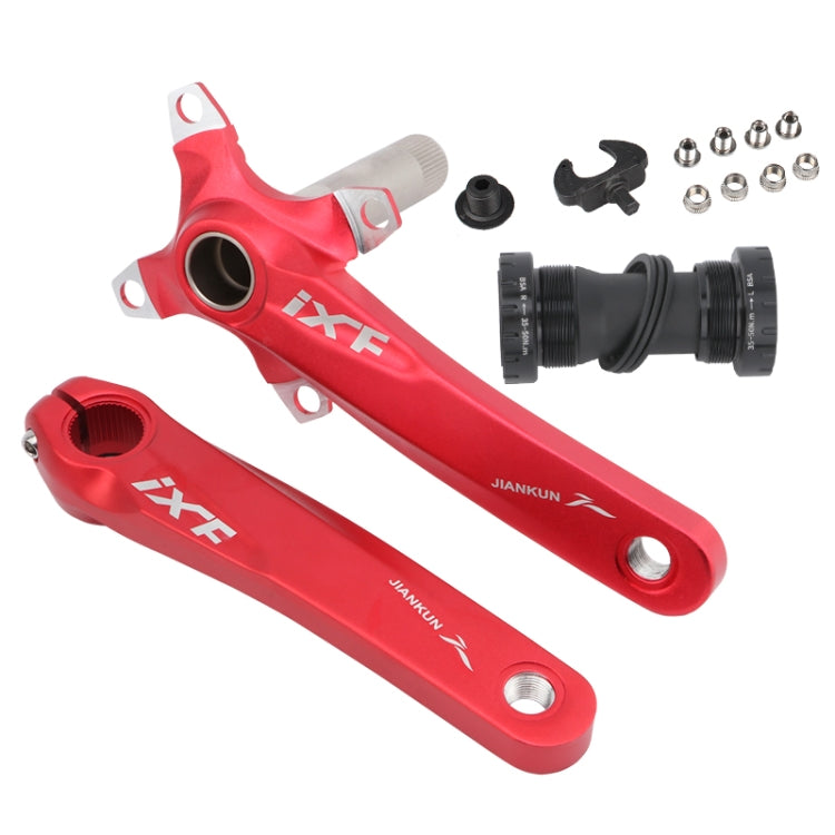 JIANKUN IXFマウンテンバイク中空クランク改造シングルプレート左右クランクシャフトボトムアクスル、左右クランク、左右クランク＋ボトムブラケット
