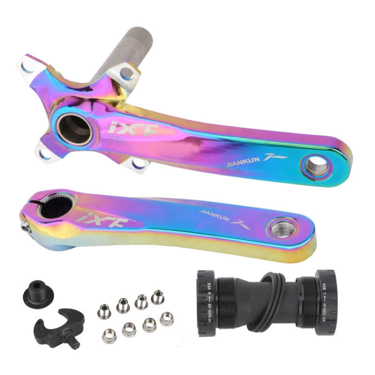 JIANKUN IXFマウンテンバイク中空クランク改造シングルプレート左右クランクシャフトボトムアクスル、左右クランク、左右クランク＋ボトムブラケット