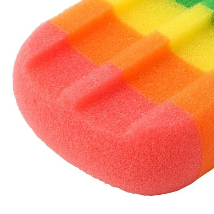 クリエイティブアイスクリーム形キッチンスポンジワイプスティック アイススポンジブラシ キッチン食器洗いスポンジたわし、アイスクリーム形スポンジ