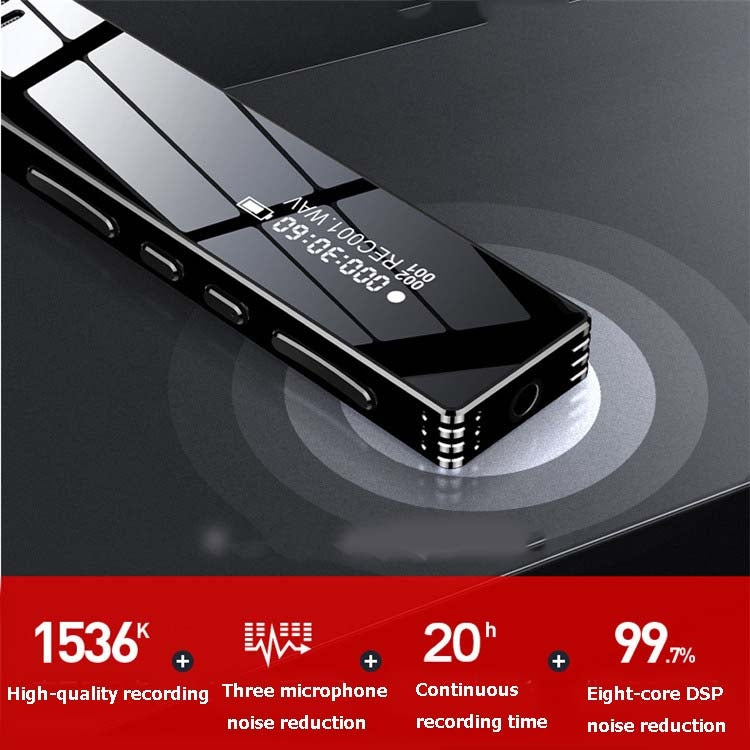 MROBO A10プロフェッショナルボイスレコーダーHDノイズリダクション学生用MP3カラースクリーンプレーヤー、8GB、16GB