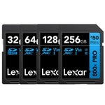 Lexar SD-800X Pro 高速SDカード SLRカメラ用メモリーカード、32GB、64GB