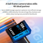 Lexar SD-800X Pro 高速SDカード SLRカメラ用メモリーカード、32GB、64GB