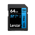 Lexar SD-800X Pro 高速SDカード SLRカメラ用メモリーカード、32GB、64GB