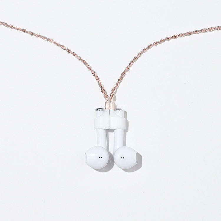 AIRPODS ワイヤレスヘッドセット 紛失防止チェーン 強力マグネットスリーブ チタン鋼 ステンレススチール カラー保持 紛失防止ネックレス ゴールド、ローズゴールド、ブラックゴールド、スチールカラー