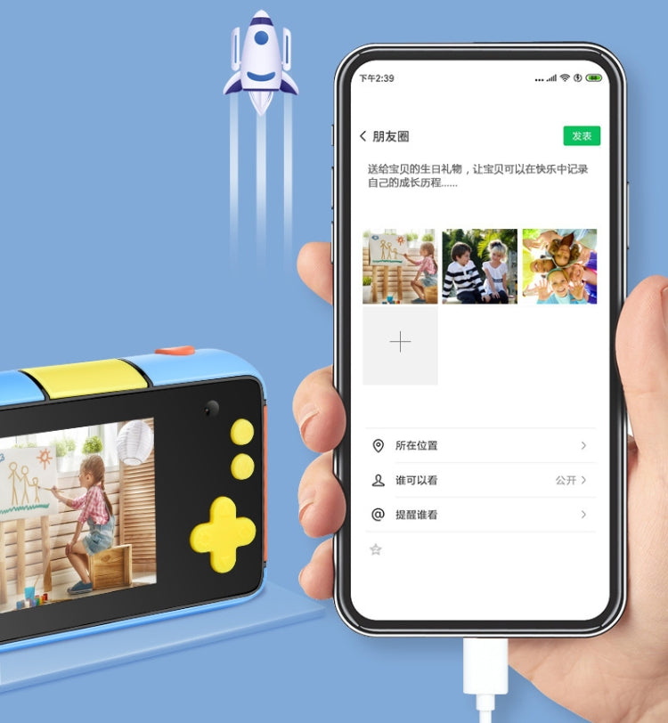 HDデジタルカメラおもちゃ 子供用ミニ一眼レフカメラ