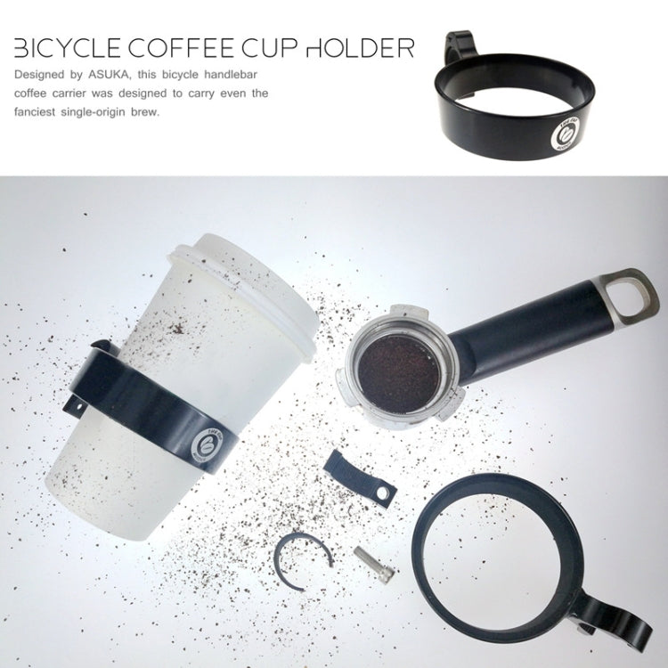 サイクリング 自転車用 コーヒーカップホルダー ミルクティーカップホルダー アルミ合金 ボトルホルダー、イエロー、レッド、ブルー、ブラック、シルバー