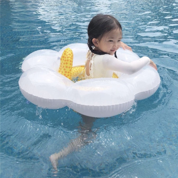 子供用ひまわりシートリング 浮き輪 赤ちゃん用枕付きインフレータブルライフブイ ひまわりシートリング