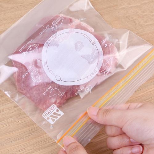 密封袋 新鮮食品包装袋 家庭用厚手冷蔵庫収納用プラスチック袋 小（30枚セット）、中（25枚セット）、大（15枚セット）