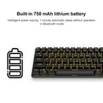 RK61 61キー Bluetooth / ワイヤレスデュアルモード タブレットモバイルゲーミングメカニカルキーボード、ケーブル長さ：1.5m、ティー軸、グリーン軸、レッド軸