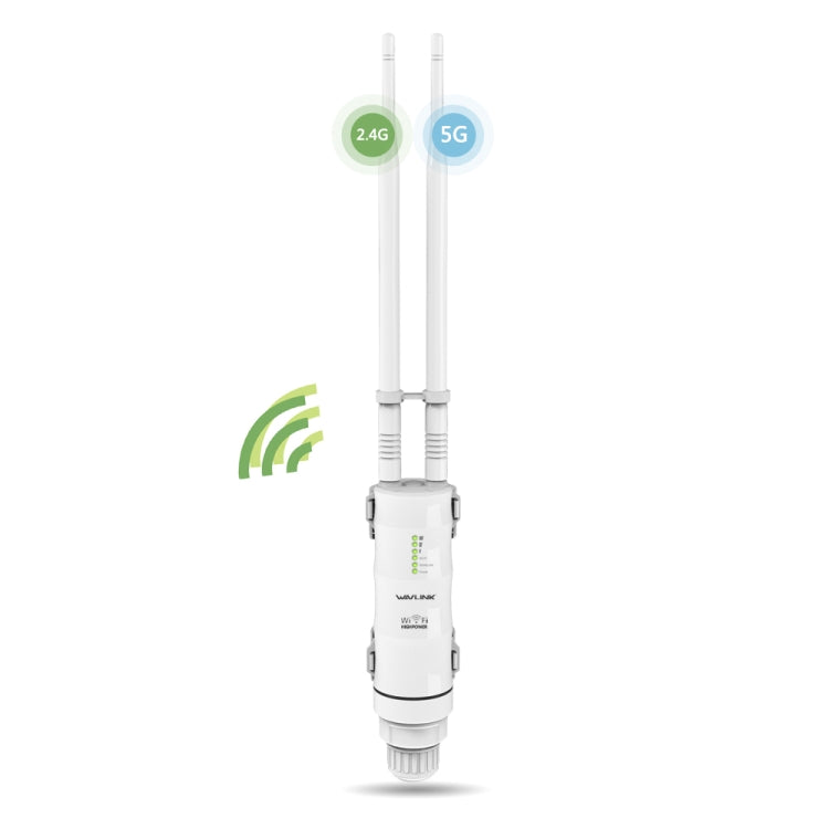 WAVLINK AC600 AP 2.4G/5G デュアル周波数 屋外高出力リピーター、EUプラグ、USプラグ、UKプラグ