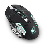 FREEDOM-WOLF X8 2400 DPI 6キー 2.4G ワイヤレス充電静音発光ゲーミングメカニカルマウス、X8ブラック、X8メタルグレー、X8スターブラック