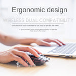 FREEDOM-WOLF X8 2400 DPI 6キー 2.4G ワイヤレス充電静音発光ゲーミングメカニカルマウス、X8ブラック、X8メタルグレー、X8スターブラック