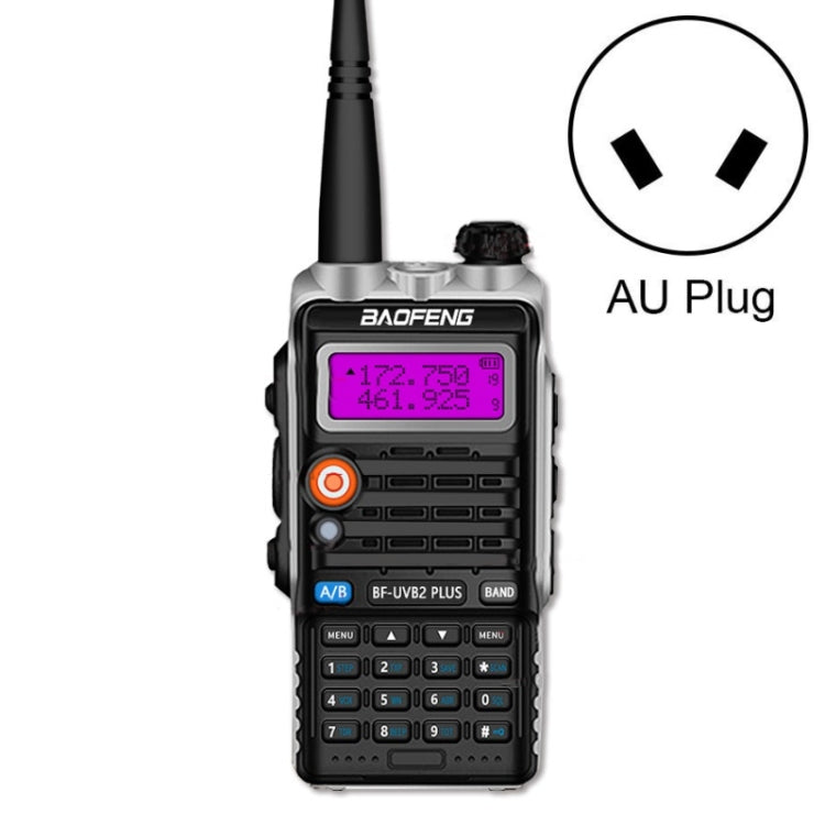 Baofeng BF-B2Plus アウトドア15kmミニ高出力FMトランシーバー、AUプラグ、EUプラグ、USプラグ、UKプラグ