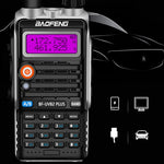 Baofeng BF-B2Plus アウトドア15kmミニ高出力FMトランシーバー、AUプラグ、EUプラグ、USプラグ、UKプラグ