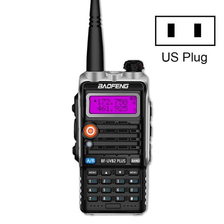 Baofeng BF-B2Plus アウトドア15kmミニ高出力FMトランシーバー、AUプラグ、EUプラグ、USプラグ、UKプラグ