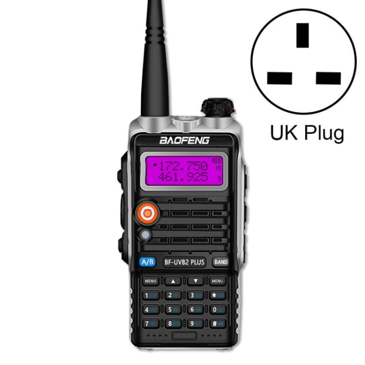 Baofeng BF-B2Plus アウトドア15kmミニ高出力FMトランシーバー、AUプラグ、EUプラグ、USプラグ、UKプラグ