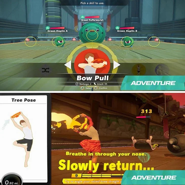 ゲーム フィットネスリング スポーツフィットネスリング + レッグストラップ Nintendo NS 用