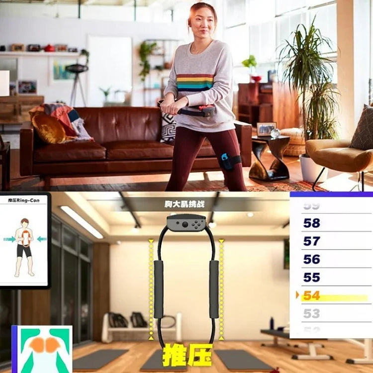 ゲーム フィットネスリング スポーツフィットネスリング + レッグストラップ Nintendo NS 用