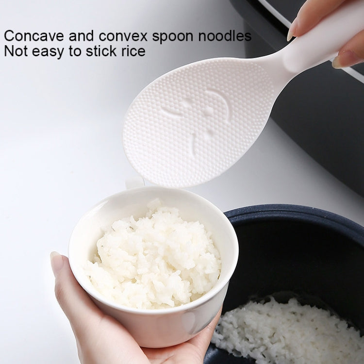 クリエイティブ スマイルフェイス ご飯スプーン 縦型 食品グレード キッチン炊飯器用スプーン