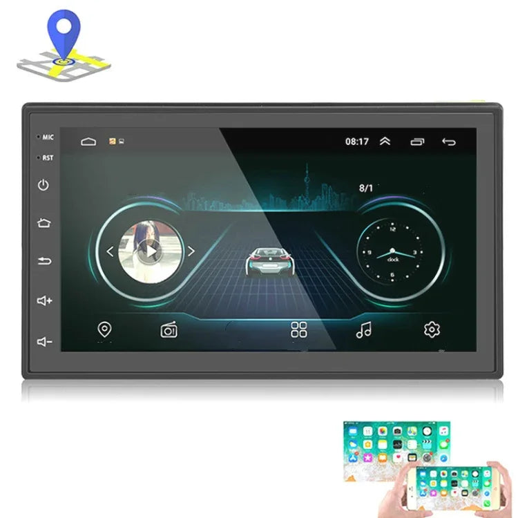 車用 7インチ ユニバーサル Androidナビゲーション MP5プレーヤー GPS Bluetooth カーナビ オールインワン, 標準 +4灯カメラ, 標準 +8灯カメラ