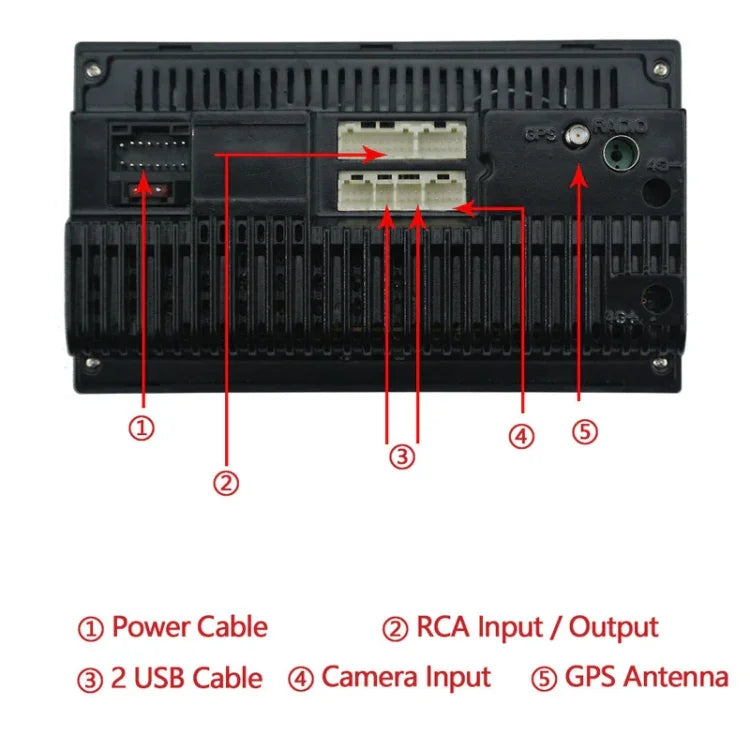 車用 7インチ ユニバーサル Androidナビゲーション MP5プレーヤー GPS Bluetooth カーナビ オールインワン, 標準 +4灯カメラ, 標準 +8灯カメラ