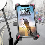 電動自転車用スマホホルダー 360度回転可能 スマホホルダー 四方向調整ブラケット バイク、ハンドルバー、バックミラー用