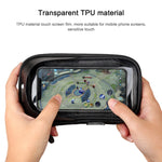 マウンテンバイクカードホルダー タッチスクリーン携帯電話ホルダー オートバイ電動車防水ナビゲーションブラケット 日よけ携帯電話ホルダー、ハンドルバー、バックミラー